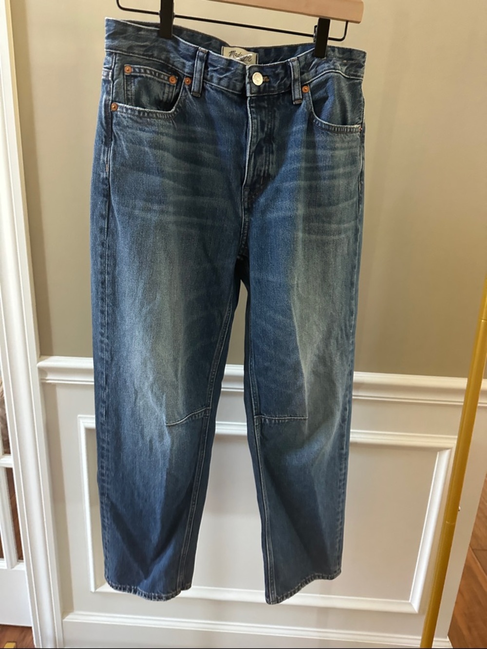 Madewell darted barrel jeans sz 26